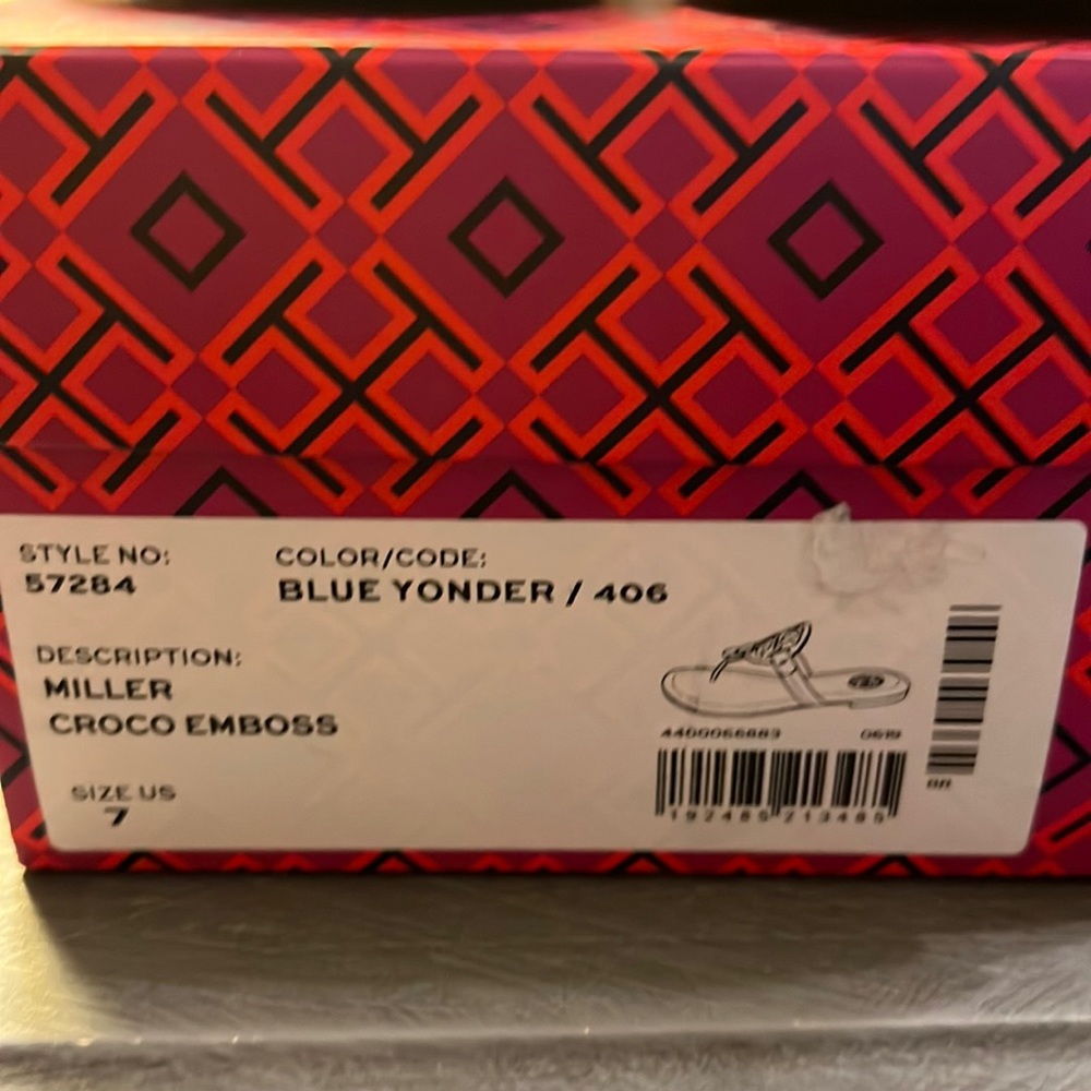 Tory Burch crock blue yonder sandals